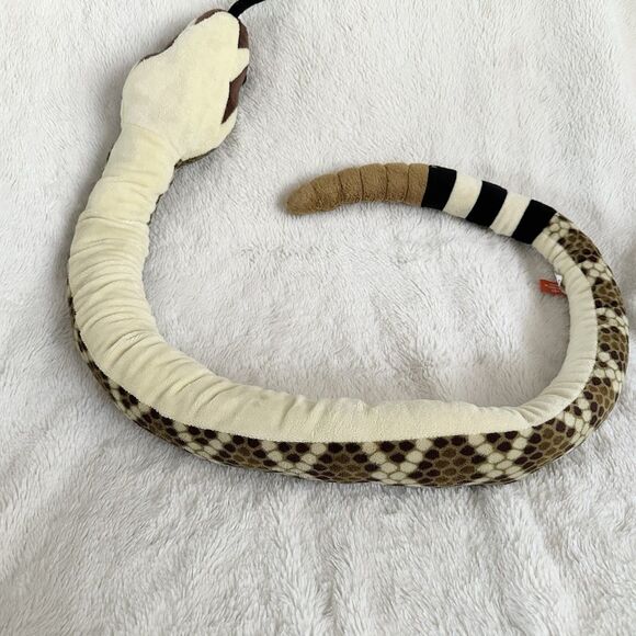 Wild Republic Diamondback Rattle Snake Rattlesnake Plush Realistic Reptile - Picture 3 of 6